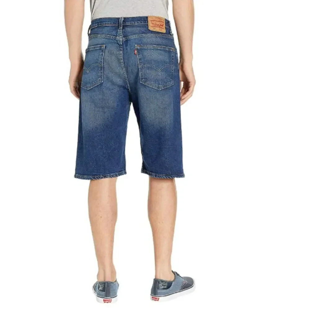 Levi's 569 Burmuda Shorts Mid Rise Relaxed Fit Dark Wash Denim Mens Size 42